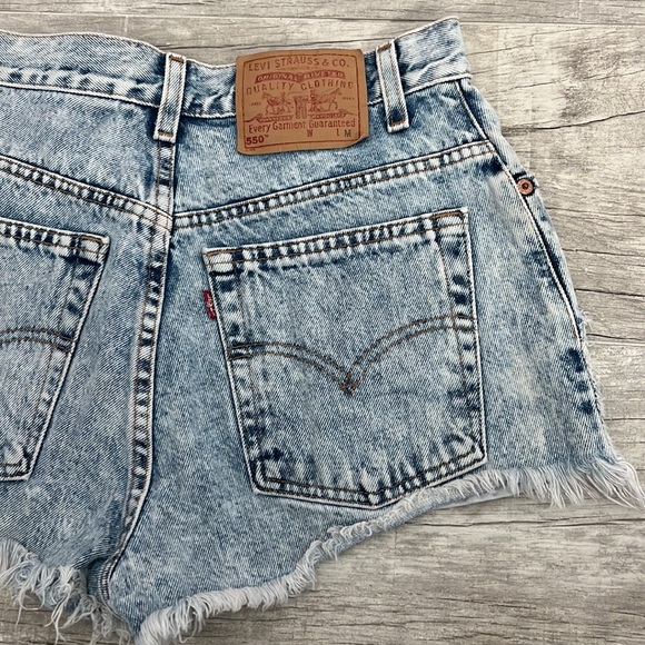 Levi's Pants - Levi’s Women’s 550 High Rise Cutoffs Shorts Size: 10 Color: Blue Acid Wash